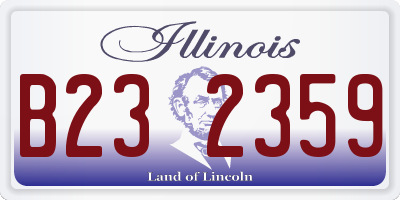 IL license plate B232359