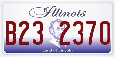 IL license plate B232370