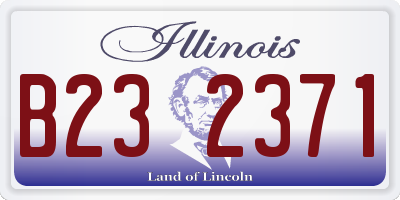 IL license plate B232371