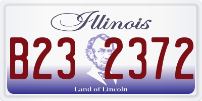 IL license plate B232372