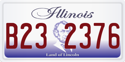 IL license plate B232376