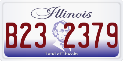 IL license plate B232379