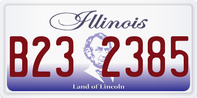 IL license plate B232385