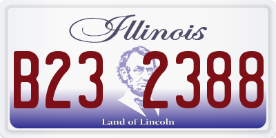IL license plate B232388