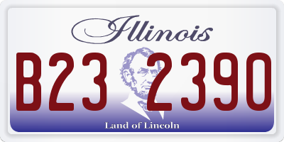 IL license plate B232390