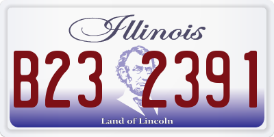 IL license plate B232391