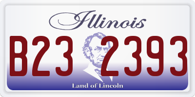 IL license plate B232393