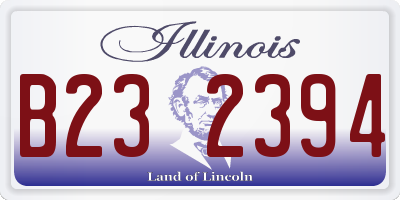 IL license plate B232394