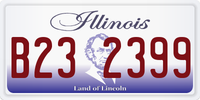 IL license plate B232399