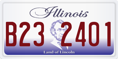 IL license plate B232401