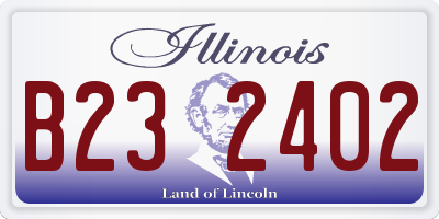 IL license plate B232402