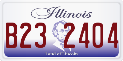 IL license plate B232404