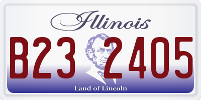 IL license plate B232405
