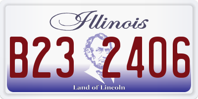 IL license plate B232406