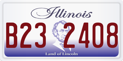 IL license plate B232408