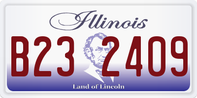 IL license plate B232409