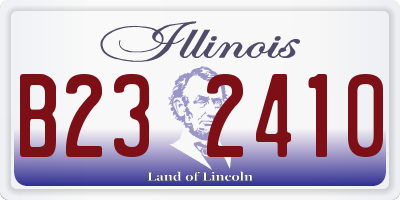 IL license plate B232410