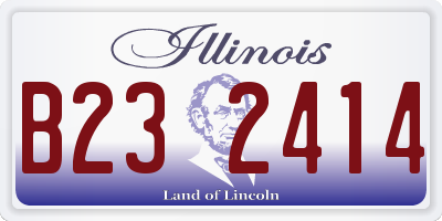IL license plate B232414