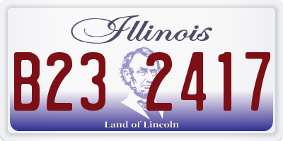 IL license plate B232417