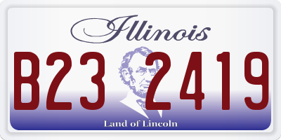 IL license plate B232419