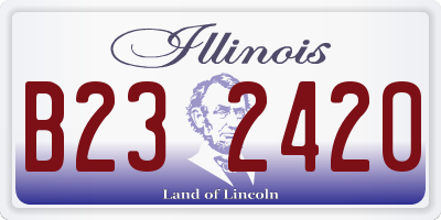 IL license plate B232420