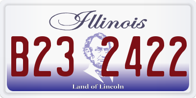 IL license plate B232422