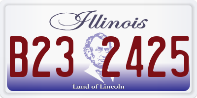 IL license plate B232425