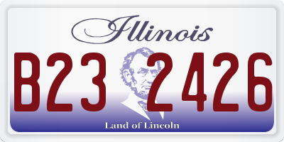 IL license plate B232426