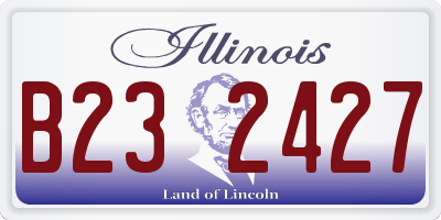 IL license plate B232427
