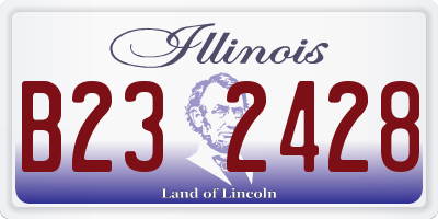 IL license plate B232428