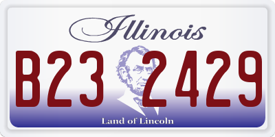 IL license plate B232429