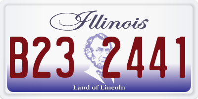 IL license plate B232441
