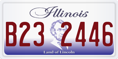 IL license plate B232446