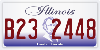 IL license plate B232448