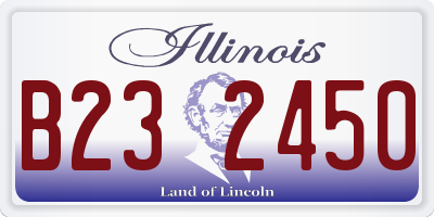 IL license plate B232450