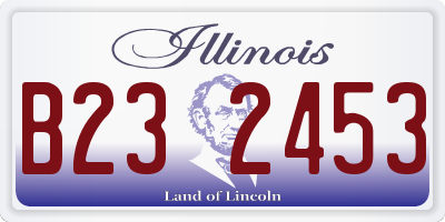 IL license plate B232453