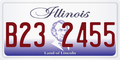 IL license plate B232455
