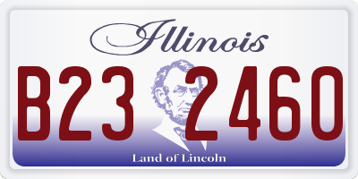 IL license plate B232460