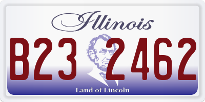 IL license plate B232462
