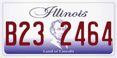 IL license plate B232464