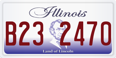 IL license plate B232470