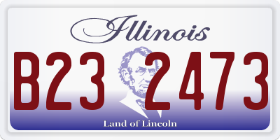 IL license plate B232473