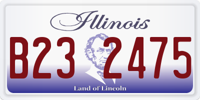 IL license plate B232475