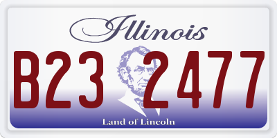 IL license plate B232477