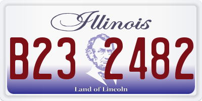 IL license plate B232482