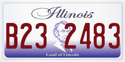 IL license plate B232483