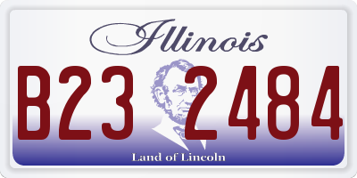 IL license plate B232484