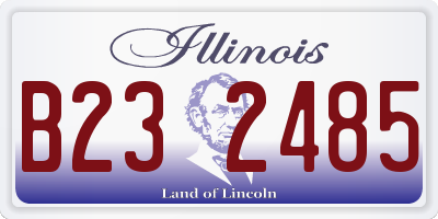 IL license plate B232485