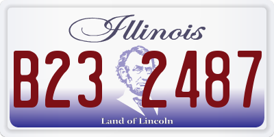 IL license plate B232487