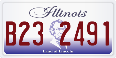 IL license plate B232491